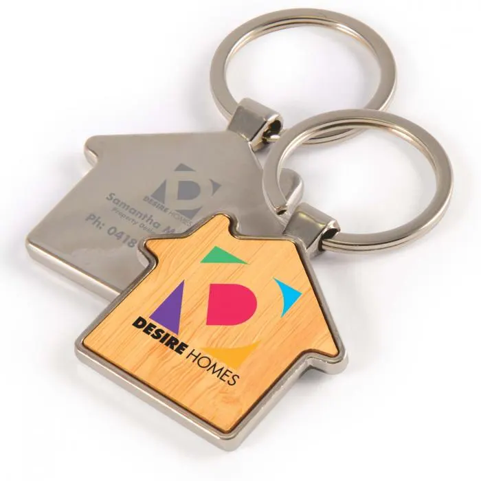 Custom shaped keyrings